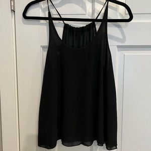 Black flowy top